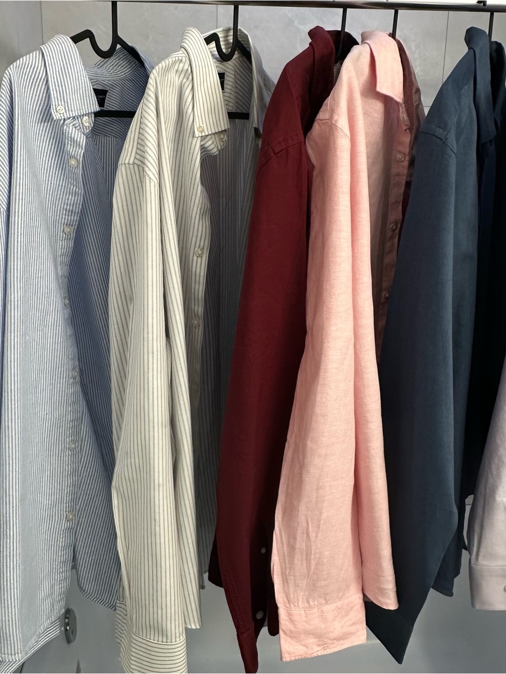 Charles Tyrwhitt Button-Down Shirts in Pink, Burgundy, Navy & Light Stripe